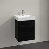 Villeroy & Boch Villeroy und Boch Collaro Waschtischunterschrank C00600VL 46x54,6x37,4cm, Waschbecken mittig, volcano black