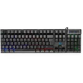 Nedis Gaming Combo Kit Tastatur, Maus und Mauspad - Schwarz (GCK51110BKUS)