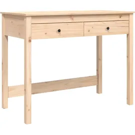 vidaXL Schreibtisch mit Schubladen 100x50x78 cm Massivholz Kiefer