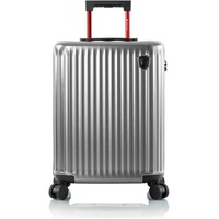 HEYS Hartschalen-Trolley »Smart Luggage® silber, 53 cm«, 4 Rollen, silberfarben