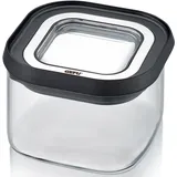 GEFU Vorratsdose Pantry schwarz 11 cm x 11 cm x 7,5 cm 0,4 l