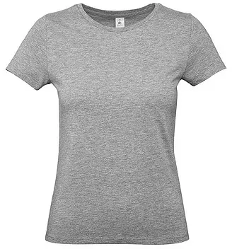 T-Shirt Rundhalsausschnitt Damen einfarbig 190gr Baumwolle