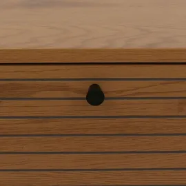 Mendler TV-Rack HWC-N78, Lowboard TV-Schrank, skandinavischer Stil Metall Holz Melamin MVG 50x120x40cm ~ natur