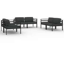 vidaXL Garten-Lounge-Set 6-tlg. anthrazit