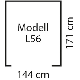 Globel Lean-To 56 1,44 x 1,71 m anthrazit