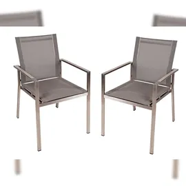 Gravidus SIENNA Gartenstuhl 56 x 64 x 85 cm braun 2 St.