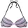 s.Oliver Push-Up-Bikini-Top Damen blau-rosé-gestreift Gr.40 Cup C