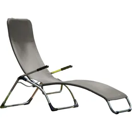 jan kurtz Fiam Samba Terrassenliege 142 x 63 x 107 cm grau klappbar