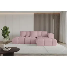 altdecor Ecksofa Cord 4-Sitzer Rosa