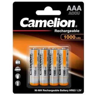 4 x Akku Batterie Camelion AAA 1000mAh kompatibel mit Festnetz Telefon Siemens Gigaset SX550i, S67H, SX810 ISDN, A220, AS285, A510 Duo, S810,455X, CX610 ISDN, S79H