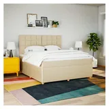 vidaXL Boxspringbett 180 x 200 cm Creme