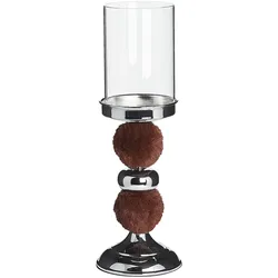 Kerzenständer PADRE Glas 38 cm Braun