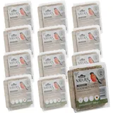 Dehner Natura Wildvogelfutter-Tafeln | Vogelfutter, Fettfutter mit Insekten | Ergänzungsfutter für Körner- und Weichfutterfresser | Ganzjahresfutter für Rotkehlchen, Blaumeise, Zaunkönig | 12 x 300 g