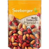 Seeberger Mandel-Cranberry-Mix 12er Pack: Knackig geröstete Mandeln und fruchtig-herbe Cranberries - ideal zum Snacken und Mitnehmen - getrocknet & ungeschwefelt, vegan (12 x 150 g)