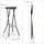 Relaxdays Barhocker klappbar 29 x 32,5 x 80 cm Braun
