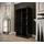 möbel kryspol Schwebetürenschrank OLD STYLE T 100 x 200 x 62 cm Schwarz