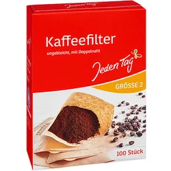 Jeden Tag Gr. 2 Kaffeefilter, 100 St.