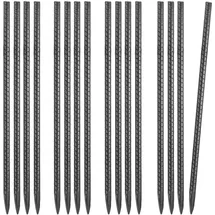 Vevor Bodenanker, 406,4 mm, I-Typ mit 11,5 mm Durchmesser, verzinkte Zeltheringe, Erdanker, Erdnägel, Heringe, für Zelten, Vordächern, Camping, Trampolin, Blumenständer (16er-Pack)