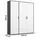 Rauch Drehtürenschrank Voyager 140 x 194 x 0 cm Alpinweiß/Grau