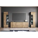 INOSIGN Wohnwand »KENIA« Komplett-Set, 3 Stk. tlg., grau