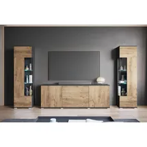 INOSIGN Wohnwand »KENIA« Komplett-Set, 3 Stk. tlg., grau