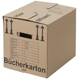 25 x Bücherkarton Compact 40 kg Traglast stabiler Umzugskarton Bücherkiste Umzug 2-wellige Movebox BB-Verpackungen
