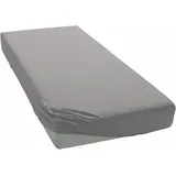 Jersey 200 x 200 cm grau