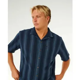 Rip Curl Kurzarmhemd gestreift Dark Navy M