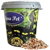 Lyra Pet Erdnusskerne Splits gemischt blanchiert und mit Haut 10 kg in 30 L Tonne