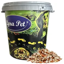 Lyra Pet Erdnusskerne Splits gemischt blanchiert und mit Haut 10 kg in 30 L Tonne