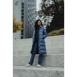 Bergans Damen Urban Down Long Mantel (Größe L, blau)