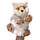 Uni-Toys - Handpuppe Fuchs (braun-meliert) - 25 cm (Höhe) - Plüschtier, Kuscheltier
