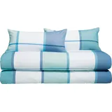 Erwin Müller Bettwäsche Bettwäsche Sparpaket 4-tlg., Frottier, Weichfrottier Karo blau