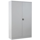 Gürkan Stahlschrank 109764 lichtgrau 92,0 x 60,0 x 195,0 cm, aufgebaut