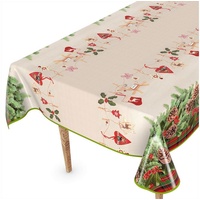 ANRO Wachstuchtischdecke Wachstischdecke Tischdecke abwaschbar Gartentischdecke Wachstuch Eckig rund