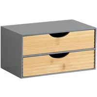 KESPER Organizer 2 Schubladen 27 x 16 x 14 cm Grau/Natur