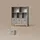 livinity® Kinderregal Mailo 98,4 x 113,4 cm Eiche grau