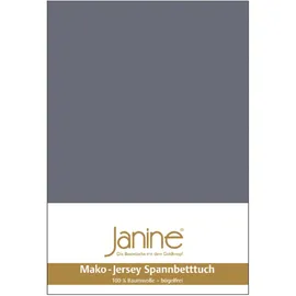 JANINE 5007 Mako-Feinjersey 90 x 190 - 100 x 200 cm opalgrau