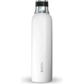 Brita Edelstahlflasche weiß für sodaTRIO Wassersprudler (0,65l) –