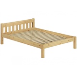 Erst-Holz Erst-Holz® Doppelbett Ehebett Bettrahmen Kiefer natur Massivholz 160x200 Rollrost Bettgestell 60.38-16