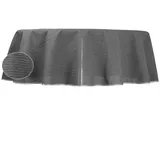 Haus und Deko Tischdecke Tischdecke Gartentischdecke oval PVC Weichschaum rutschfest Outdoor (1-tlg) grau 160 cm x 220 cm