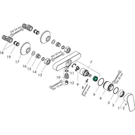 Hansgrohe Logis Aufputz chrom