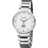 REGENT Funkuhr Analog-Digital Metall 39 mm URFR291