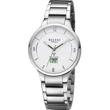 REGENT Funkuhr Analog-Digital Metall 39 mm URFR291
