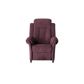 Polstermöbel Oelsa Fernsehsessel Andorra Mikrofaser 87 x 108 x 110 cm Rot mit Rollen