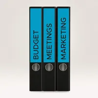 Avery Zweckform Ordneretiketten, 192x38mm, blau, 20 Blatt (140 Etiketten)