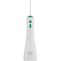 Solac – Munddusche Aqua Pulse, 320 ml Tank, 120 Impulse/Min, 3 Druckstufen, Wiederaufladbarer Akku, 360o-Düse, 2 Aufsätze, Automatische Abschaltung
