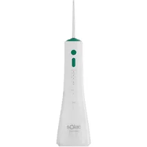 Solac – Munddusche Aqua Pulse, 320 ml Tank, 120 Impulse/Min, 3 Druckstufen, Wiederaufladbarer Akku, 360o-Düse, 2 Aufsätze, Automatische Abschaltung