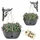 GarPet Blumenampel 2er Set hängend anthrazit
