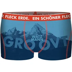 Ein schöner Fleck Erde Boxershorts DER Watzmann Groovt himmelblau S